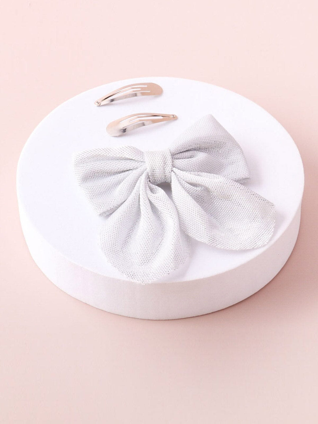 SHIMMER BOW HAIR CLIPS