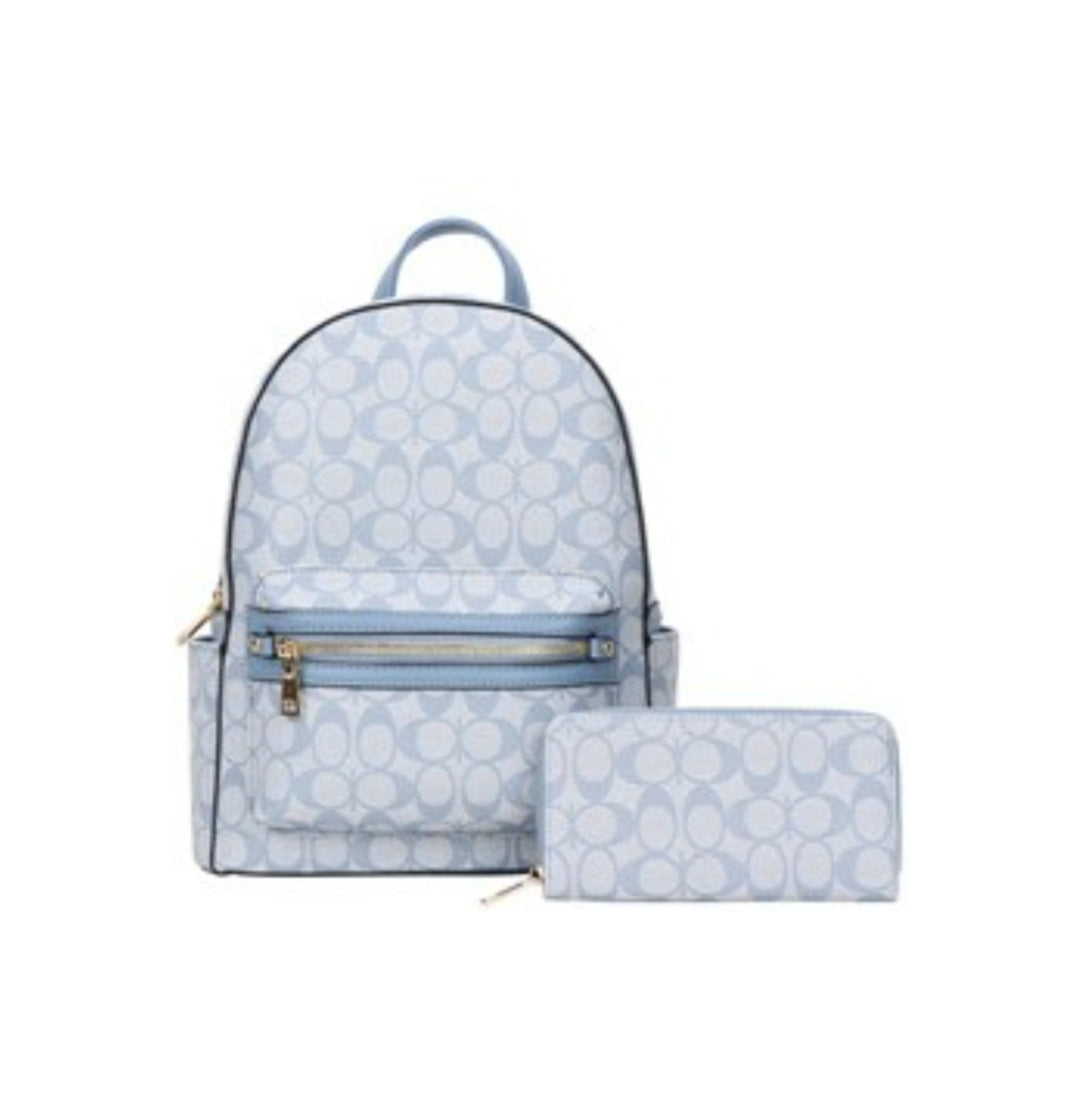 coach backpack light blue Classy Backpack Set – Jay & K Shop